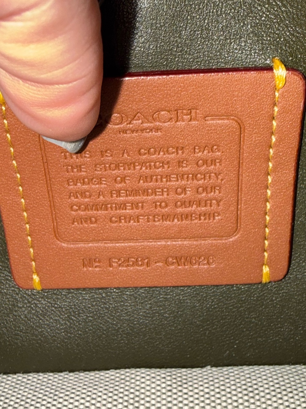 Coach Tabby 2026 Quilted Shoulder Bag in Olive Green Swede with Gold Hardware! 😍 - Picture 10 of 14